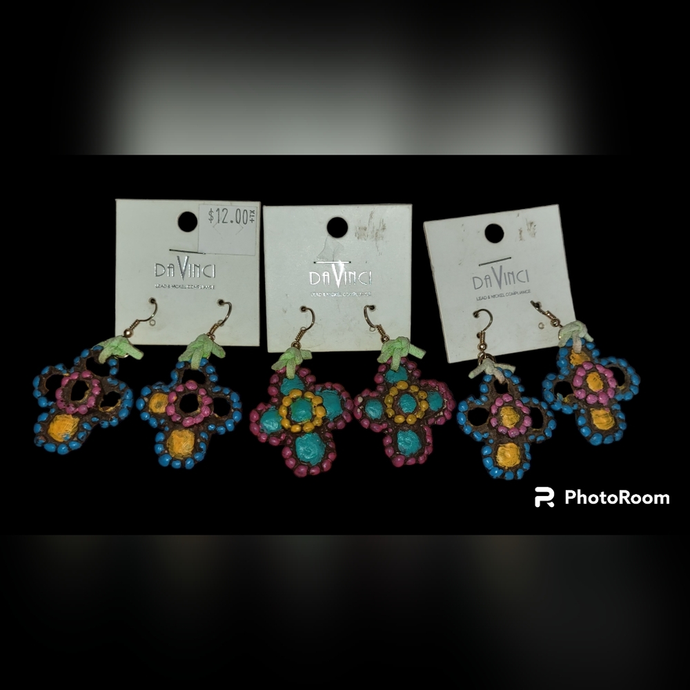 DaVinci Polymer Clay Cross Earings